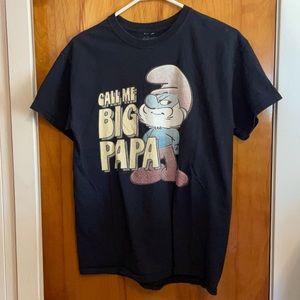 Smurf Papa Smurf black t-shirt Medium